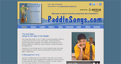 Desktop Screenshot of paddlesongs.com